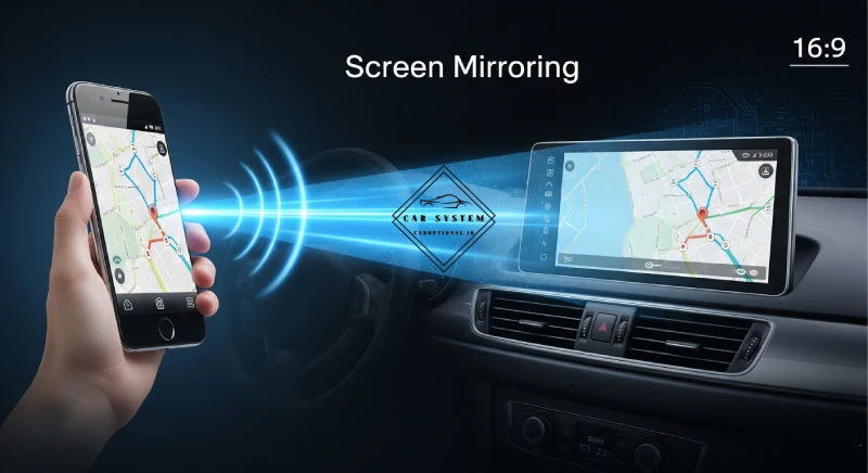 نحوه پخش فیلم در مانیتور سورن پلاس از طریق گوشی (MirrorLink)