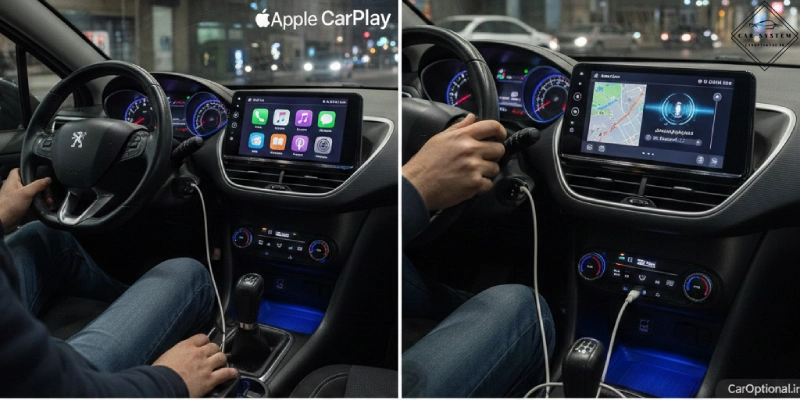 نصب اپل کارپلی روی مانیتور اندروید